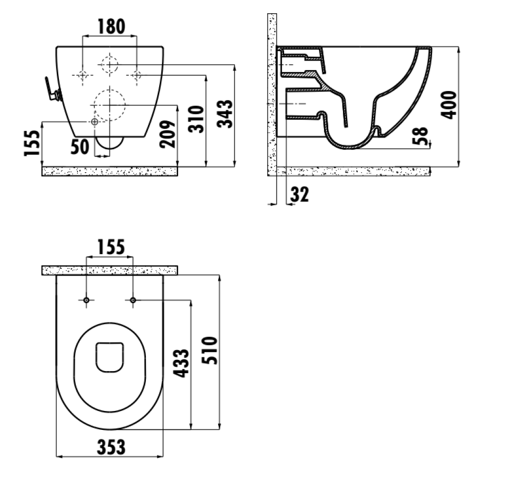 Унитаз Creavit Free с интегрированной функцией биде - фото2