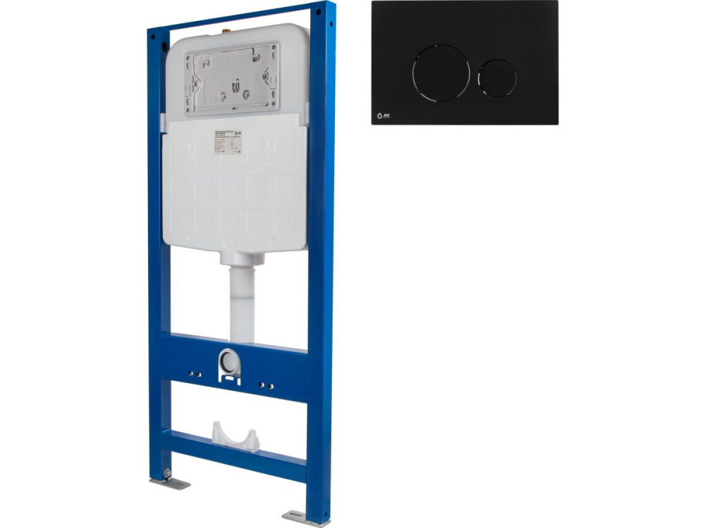 Инсталляция для унитаза AV Engineering с кнопкой 303 - фото
