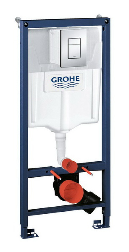Инсталляция для унитаза Grohe Rapid с кнопкой хром - фото2