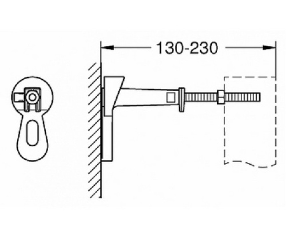 Инсталляция для унитаза Grohe Rapid с чёрной кнопкой - фото4