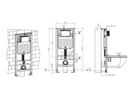 Инсталляция для унитаза AV Engineering с кнопкой 311- фото4